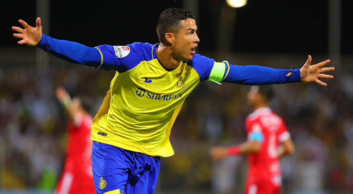 Con cuatro goles de Cristiano: Al Nassr goleó 4-0 a Al Wehda en la Liga Profesional Saudí