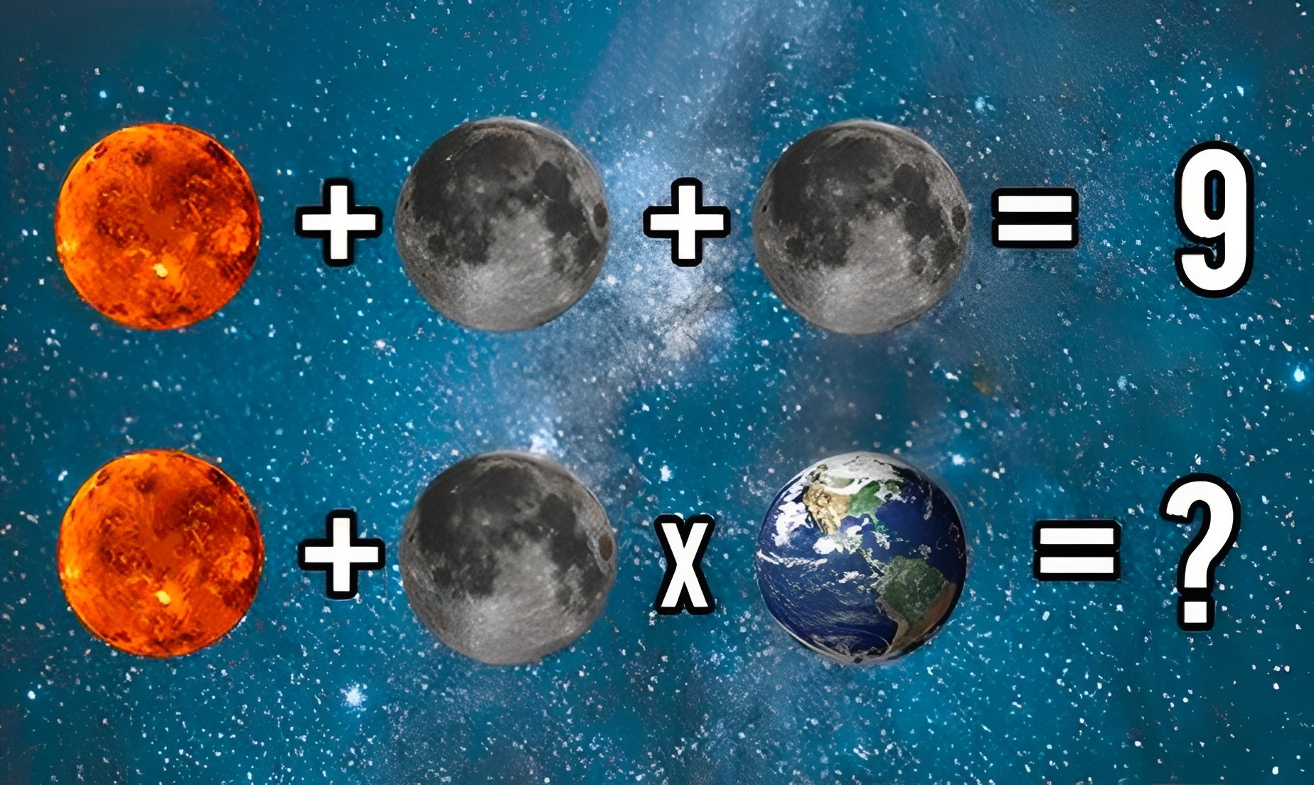 ¿Cuál es la respuesta de esta ecuación de planetas? Resuelve el ACERTIJO viral