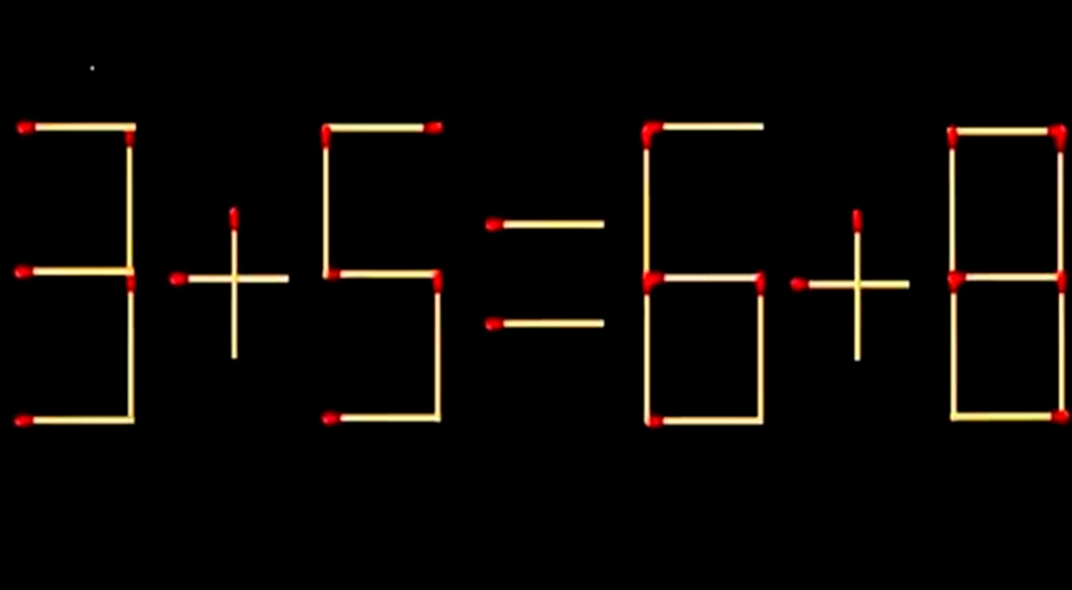 ¿Puedes corregir la ecuación con un solo movimiento? Los ASTUTOS vencieron este acertijo