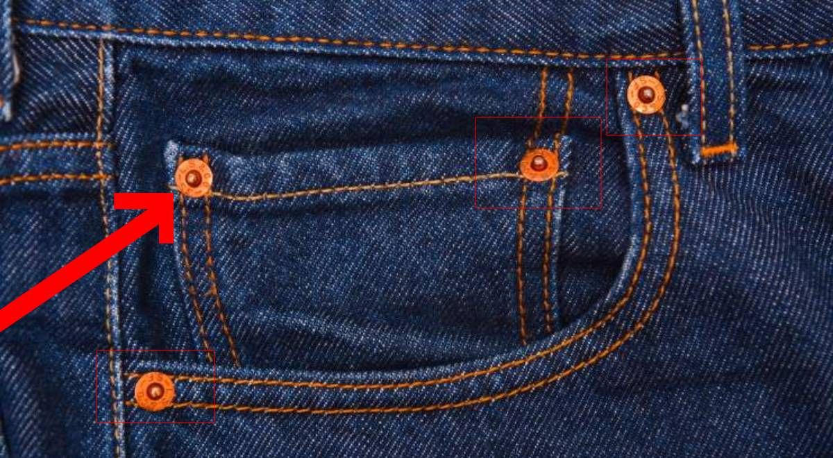 ¿Cuál es la verdadera función que tienen los remaches de los lados en tus jeans?