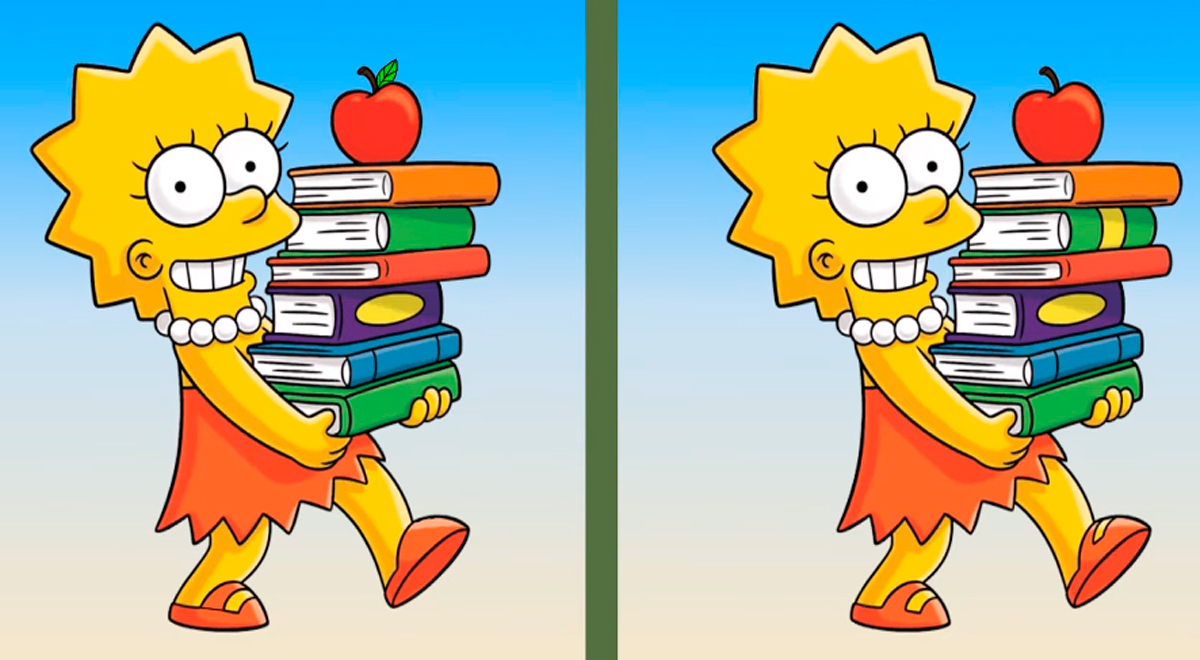 Reto para EXPERTOS: Encuentra las 3 diferencias en este desafío inspirado en Los Simpson