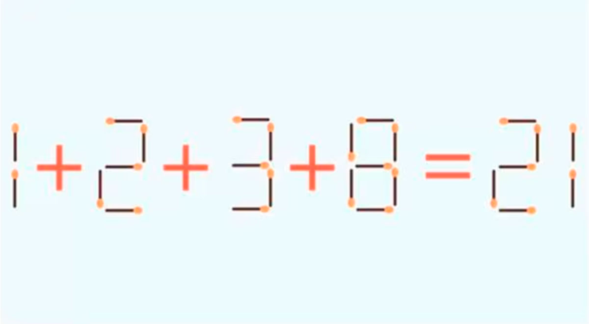 Mueve un cerillo para corregir la suma: solo un GENIO venció este ACERTIJO EXTREMO