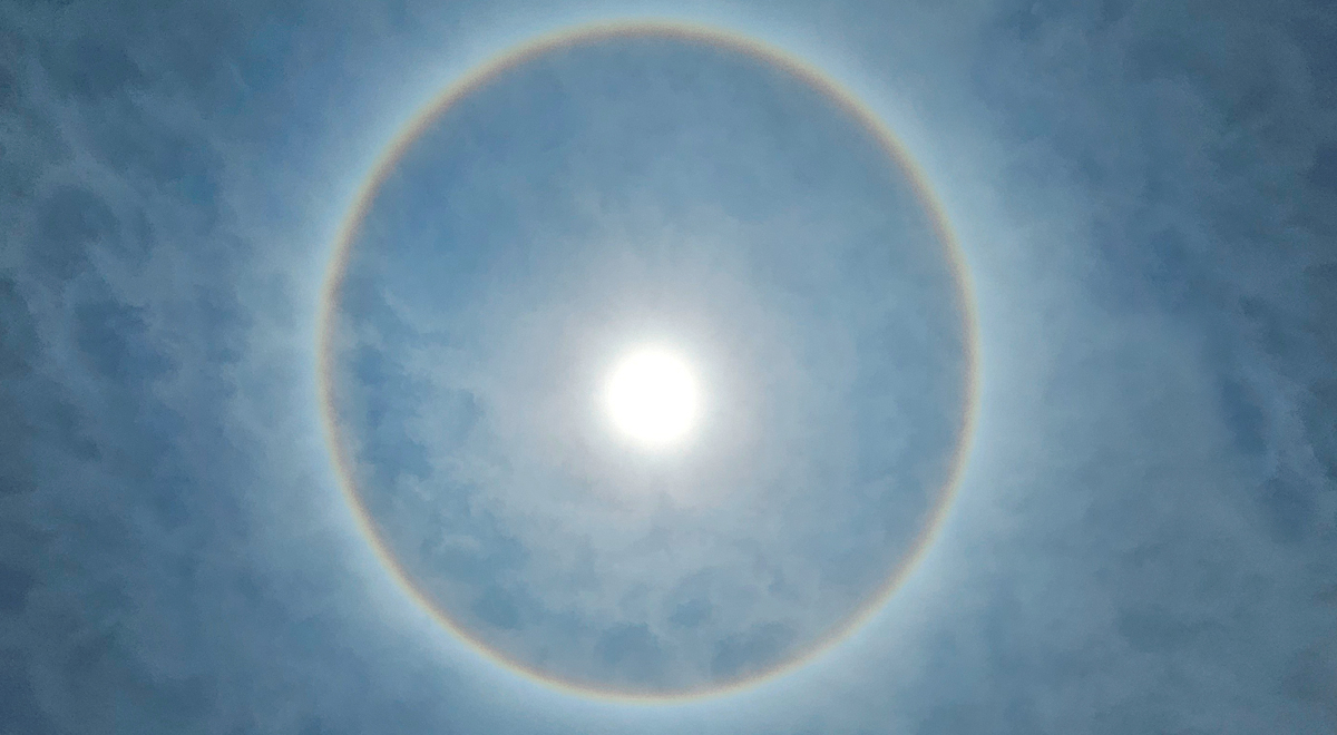 Halo Solar iluminó cielo en Perú: ¿por qué se produce este fenómeno?