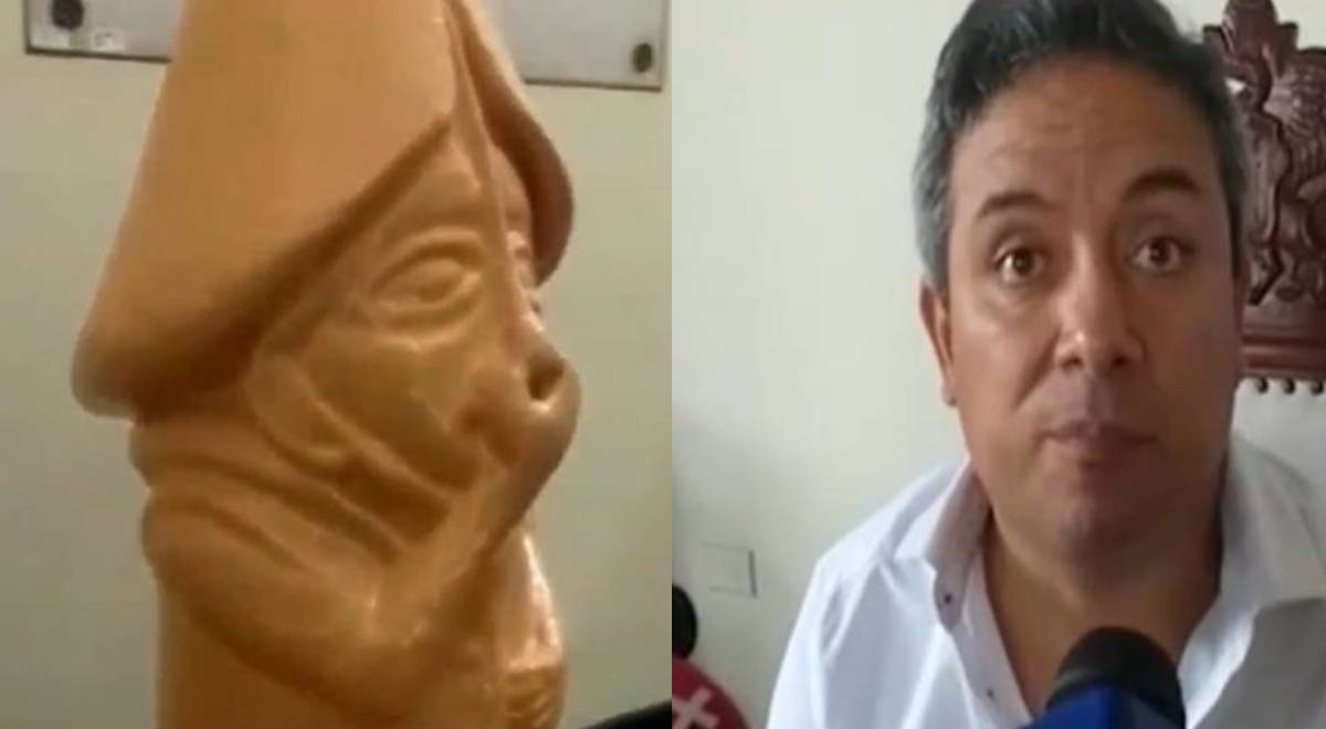 Mayor of Trujillo wears erotic huaco inside municipality and defends it: 