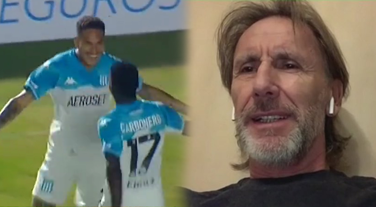 Ricardo Gareca showered Paolo Guerrero with praise after scoring his first goal with Racing.