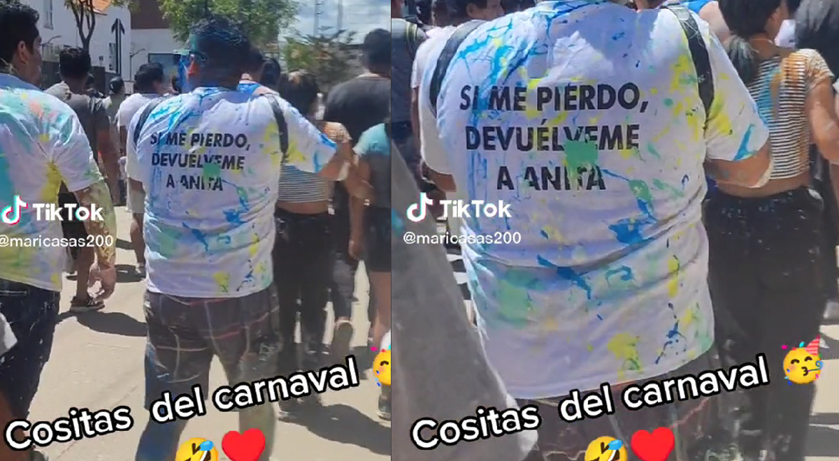 Joven es viral en Cajamarca, tras perder a su novia en el Carnaval: 
