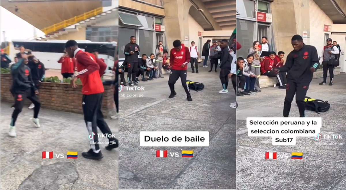 Selección Peruana sub-17 se mide en 'duelo' de baile ante su similar de Colombia