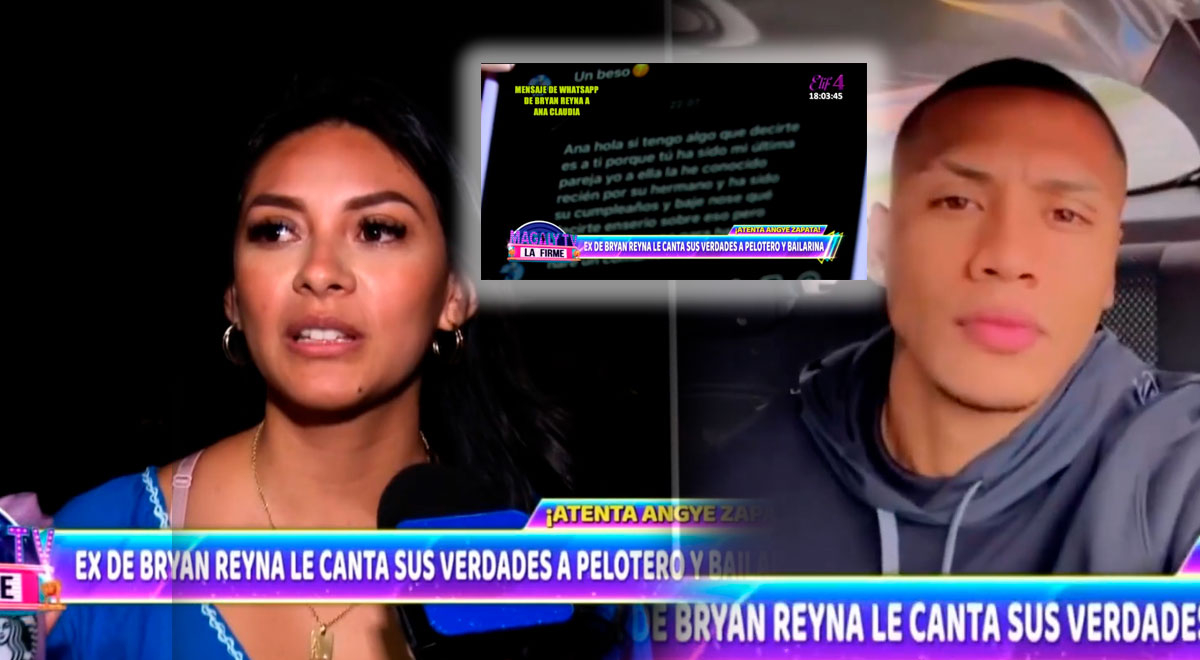 Expareja de Bryan Reyna muestra el mensaje que le envió tras el ampay: 