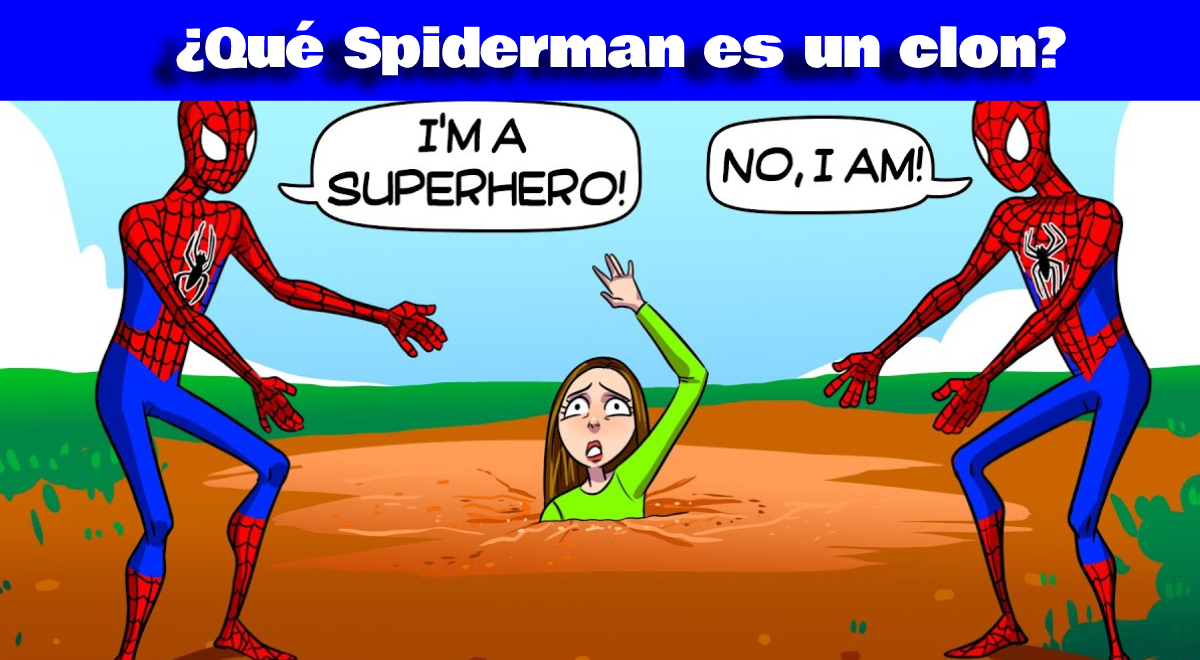 Resuelve el acertijo visual en 5 segundos: el 98% no identificó al Spiderman falso