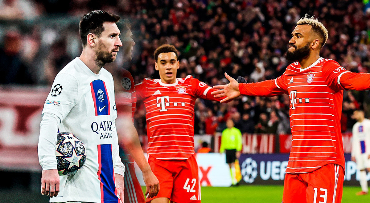 Bayern Múnich ganó 2-0 y eliminó de la Champions League al PSG de Messi y Mbappé