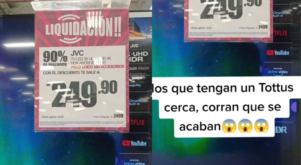 Tottus promociona TV Ultra HD y 4k a 249 soles y peruanos 'enloquecen' con 'ofertón'