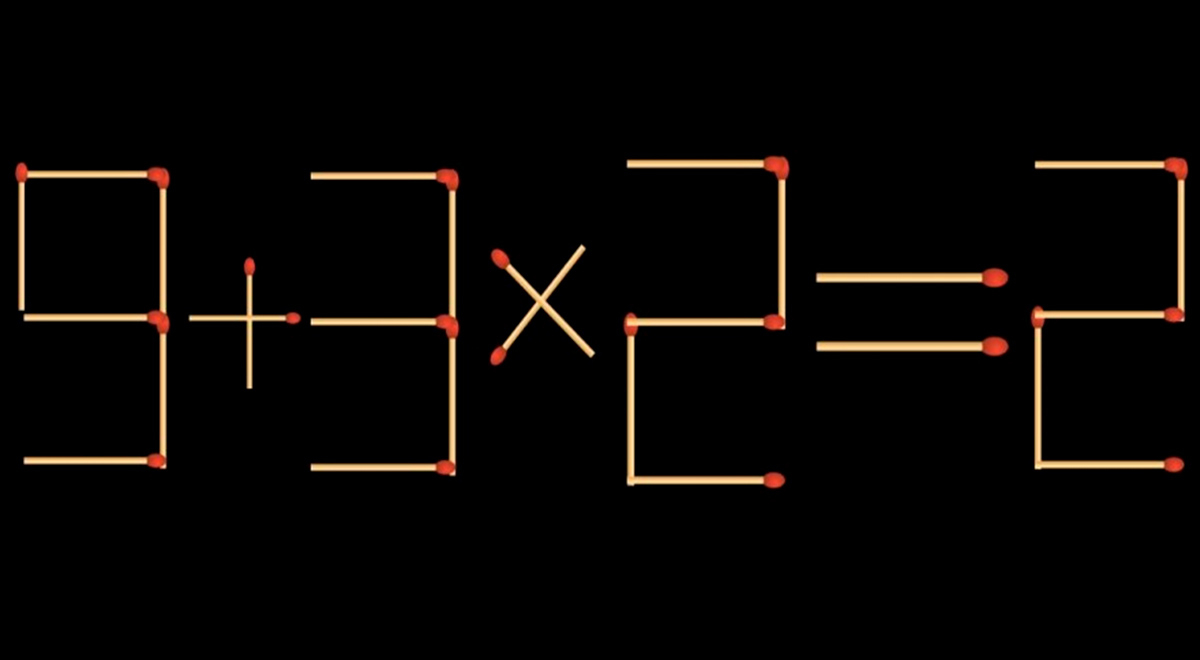 Corrige la ecuación 9+3x2=2 con un SOLO movimiento: los GENIOS vencieron el ACERTIJO EXTREMO