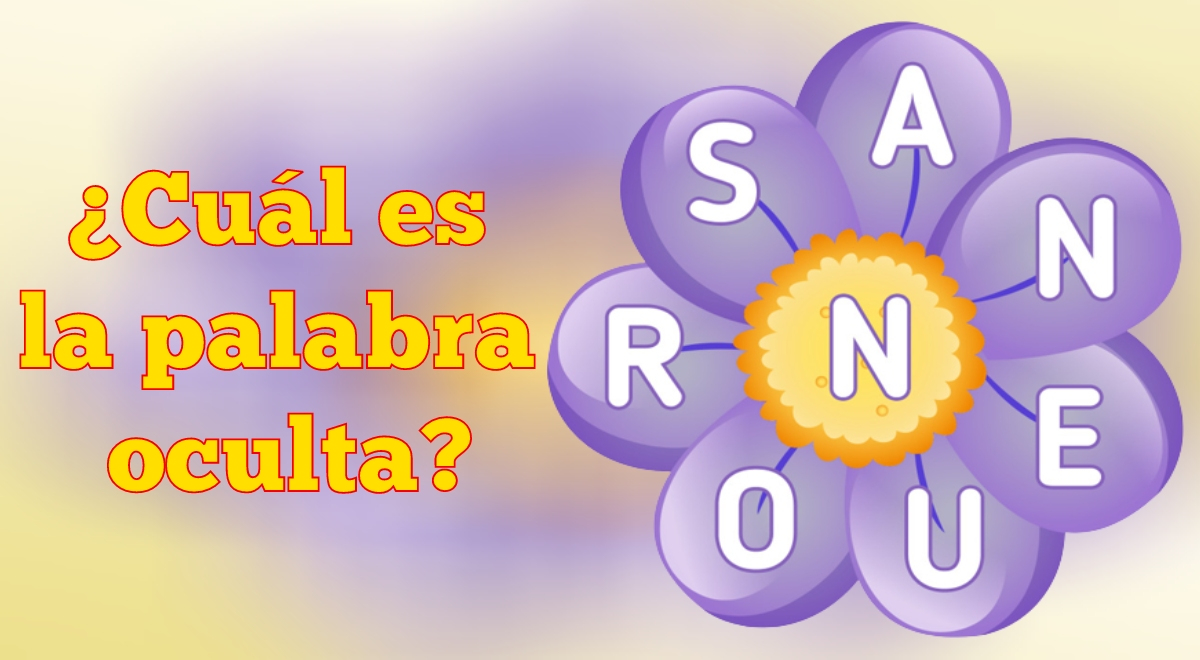 ¿Qué palabra se esconde en la flor? Responde el acertijo para GENIOS en menos de 8 segundos