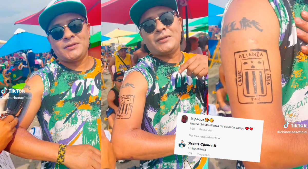 Chino Risas se hace 'tatuaje' de Alianza Lima y recibe elogios de los blanquiazules
