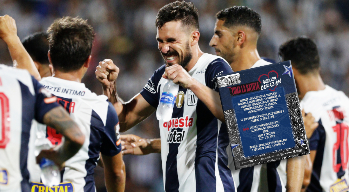 Alianza Lima places a hand on their hearts and carries out a campaign to help the victims.