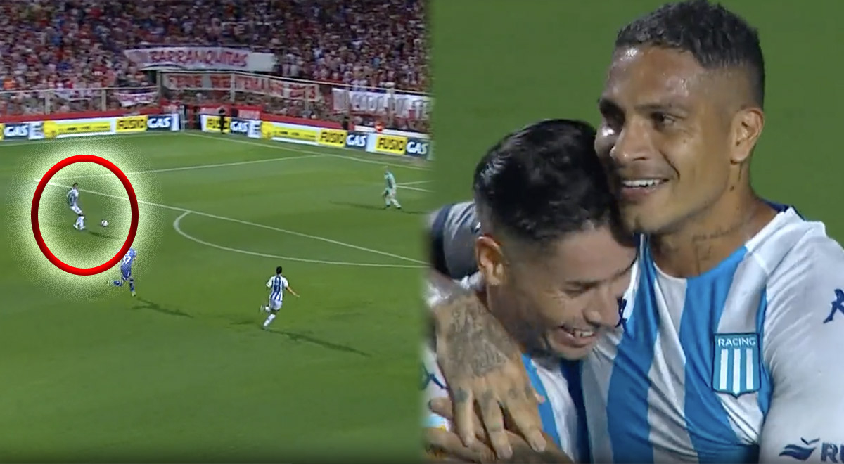 Guerrero en racha: el peruano convirtió soberbio gol para el 3-1 de Racing 