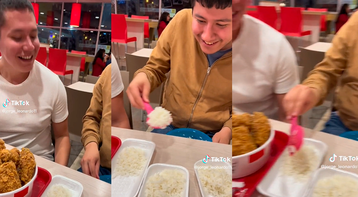 Joven camufló táper de arroz para 'acompañar' su KFC: 