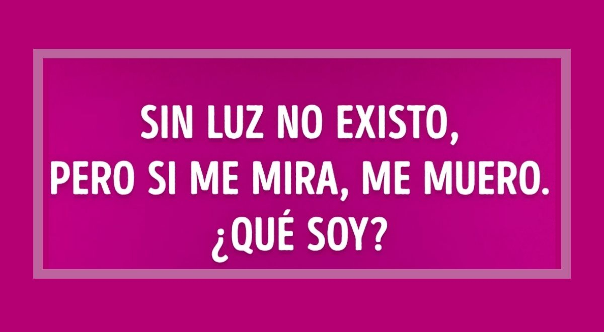 ¿Qué soy? Si eres un GENIO darás con la respuesta de este acertijo en 5 segundos