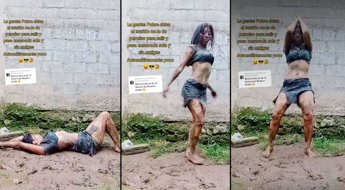 ¡Al ritmo de “La tortura”! Joven se hace viral al bailar como Shakira en medio de lluvia