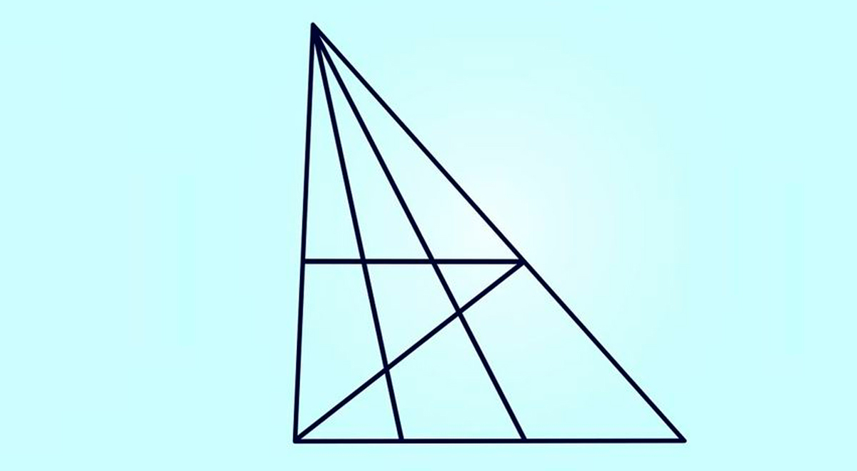 ¿Cuántos triángulos hay en total? Tienes 5 segundos para superar este acertijo para EXPERTOS