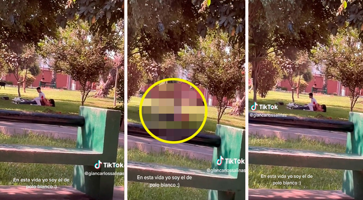 Pareja da rienda suelta a su amor en pleno parque y los graban: 