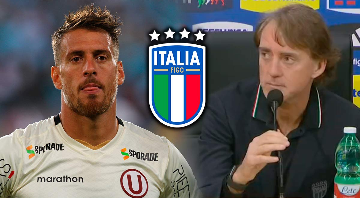 Roberto Mancini comparó a Germán Denis, exUniversitario, con goleador de Italia