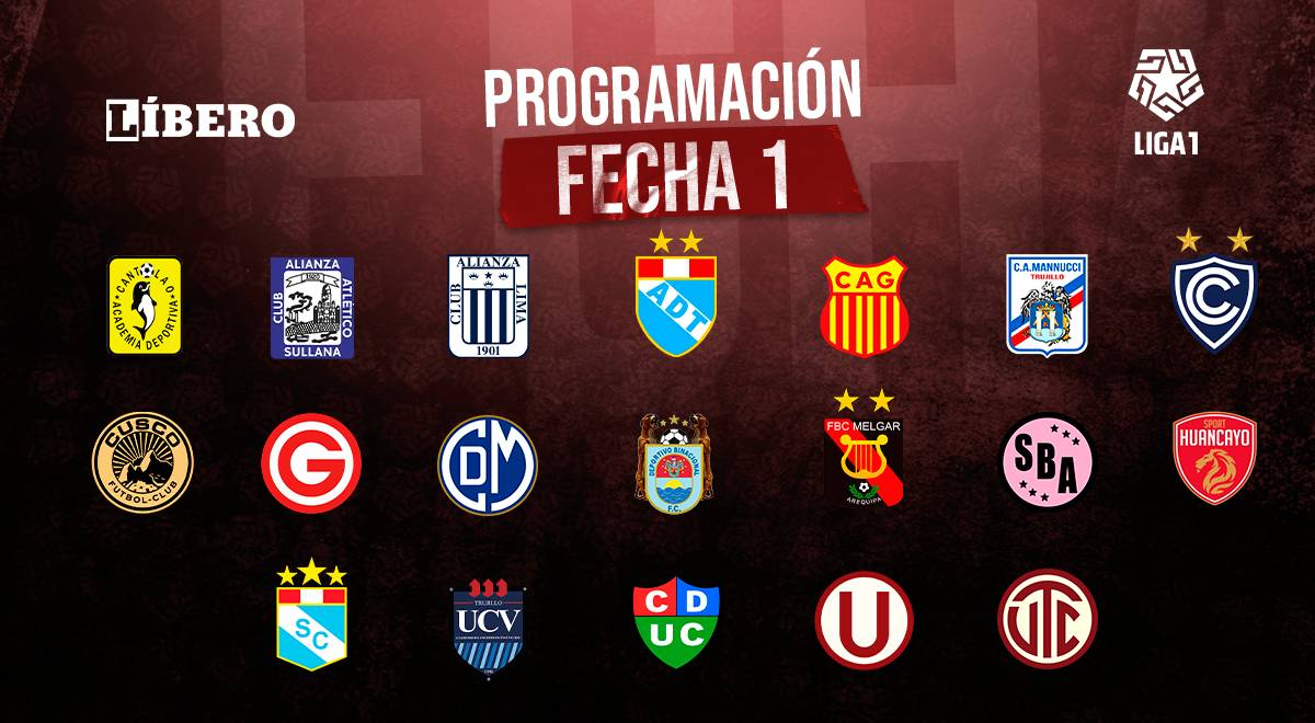 Liga 1 Peru 2023: schedule and matches of date 1 of the Opening Tournament.