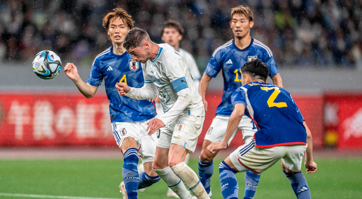 Con gol de 'Fede' Valverde, Uruguay igualó 1-1 ante Japón en partido amistoso