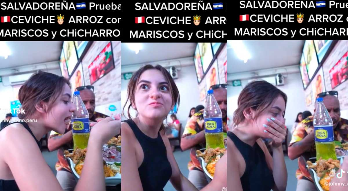 Salvadoreña prueba por primera vez el ceviche peruano y tiene épica reacción: 
