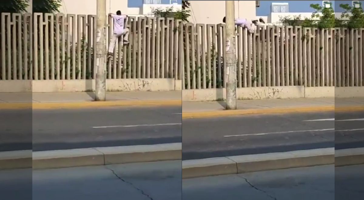 Postulante de San Marcos es viral por trepar muro para rendir examen de admisión