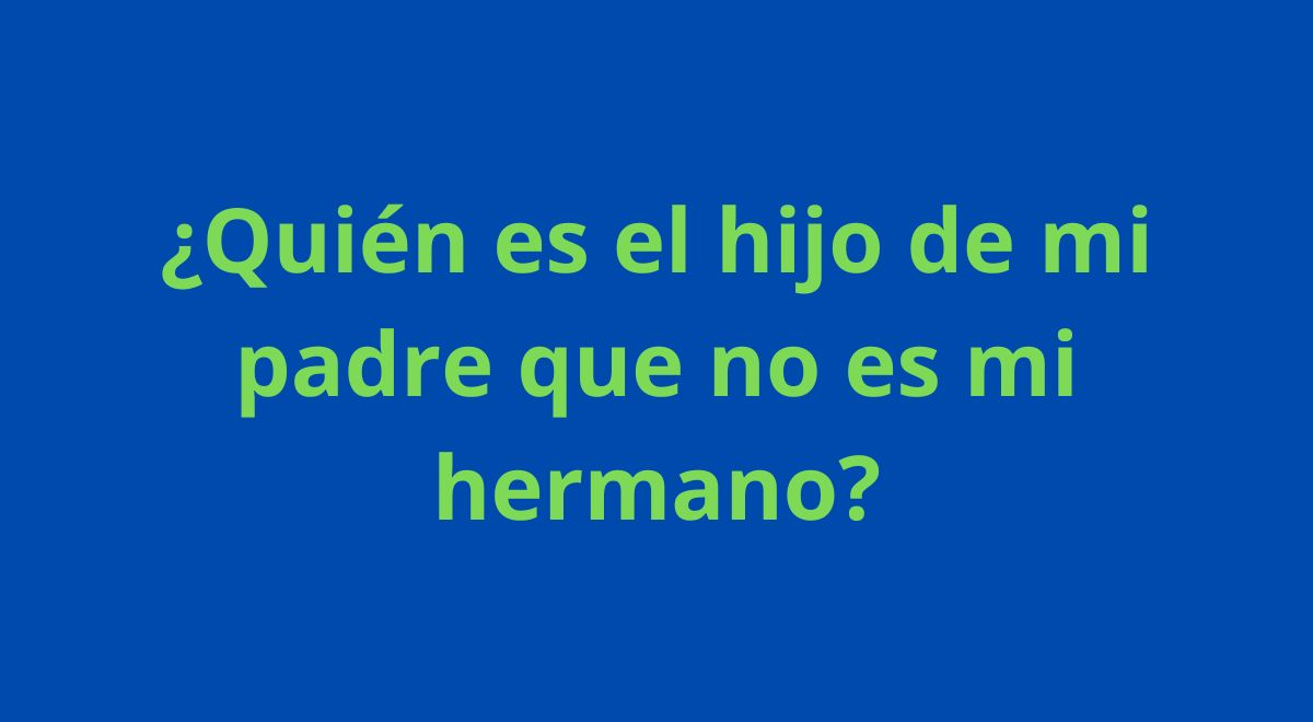 ¿Quién es? Solo los INTELIGENTES darán con la respuesta correcta en menos de 5 segundos