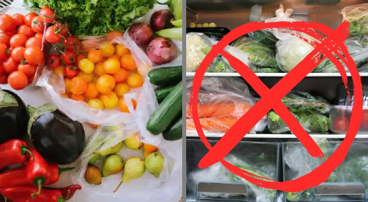 ¿Por qué no debo colocar verduras en bolsas de plástico en el refrigerador?