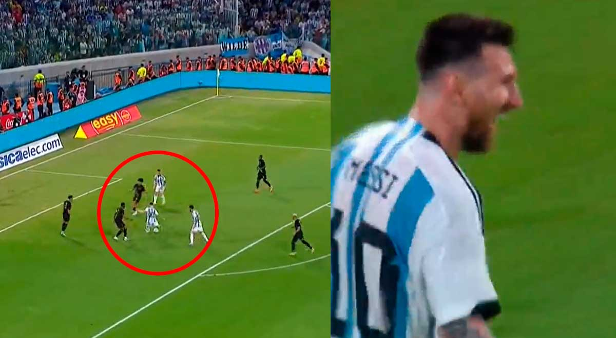 Lionel Messi asombró al marcar su gol número 100 con Argentina ante Curazao