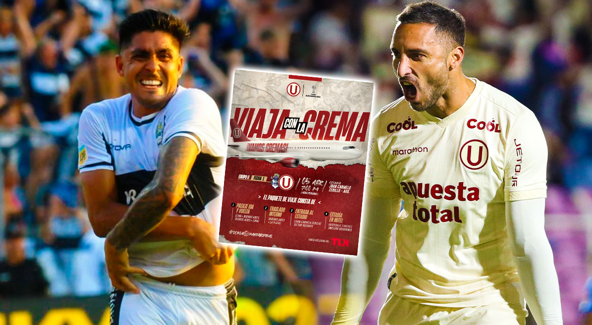 How much does it cost to travel with Universitario for the match with Gimnasia in the Copa Sudamericana?