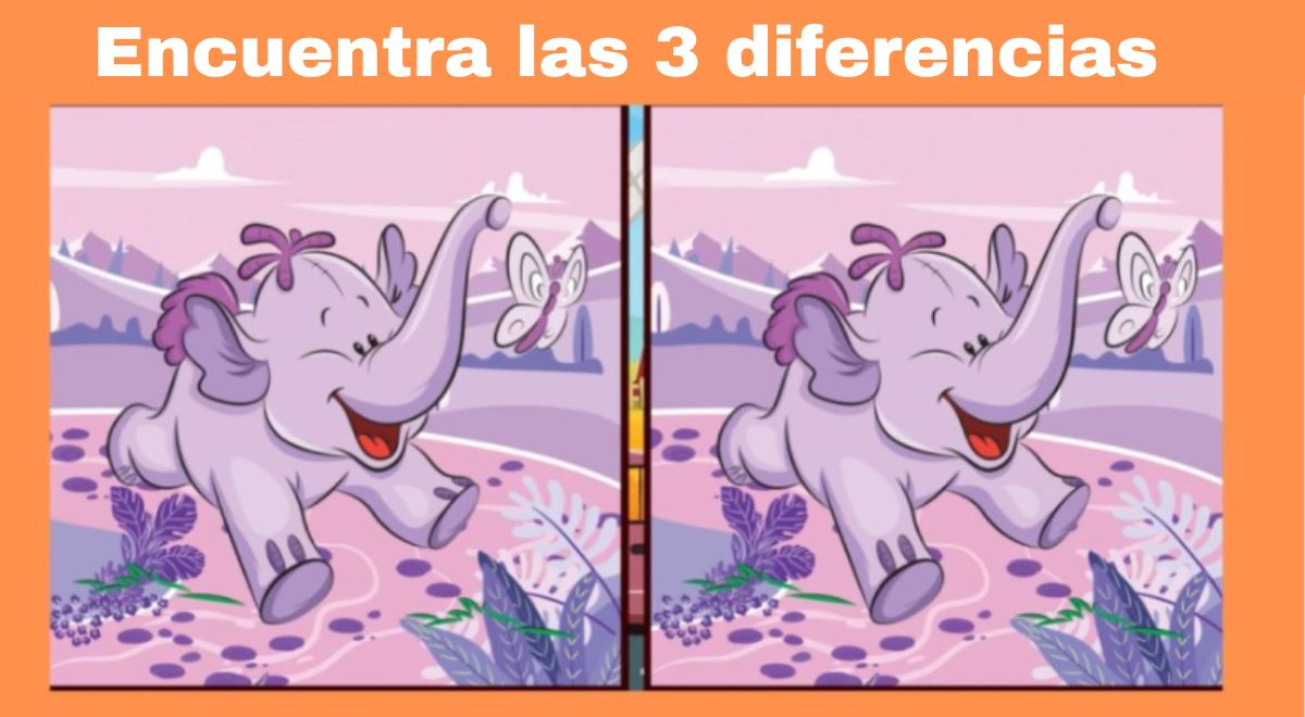 RETO VISUAL solo para GENIOS: ¿Podrás encontrar las 3 diferencias en segundos?