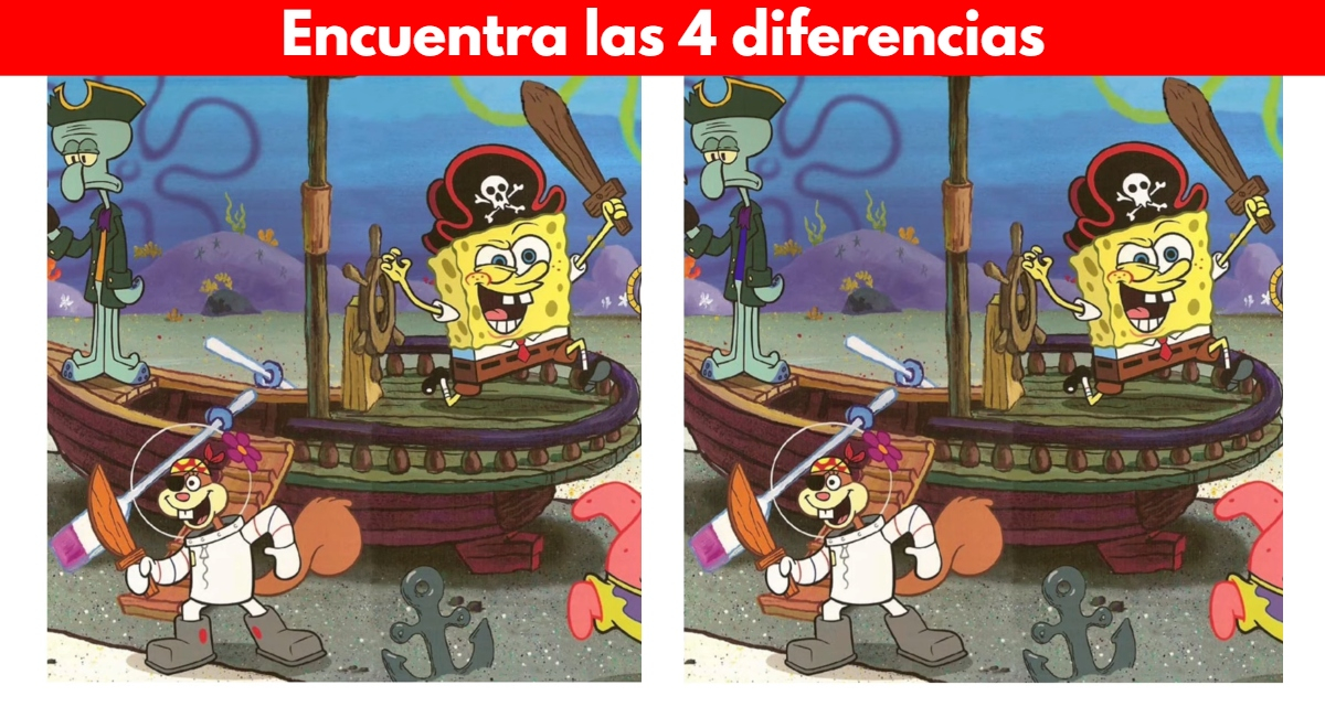 Reto visual nivel LEYENDA: encuentra las 4 diferencias en solo 5 segundos