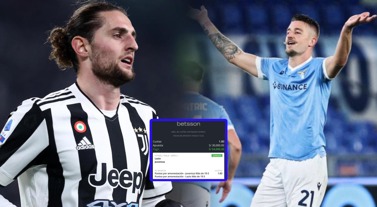 A Peruvian bet 30,000 soles on Juventus vs Lazio and won a 'big money' in just 90 minutes.