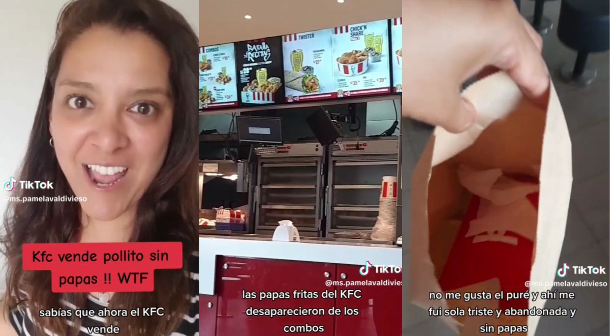 Usuaria descubre que KFC eliminó las papas fritas de sus combos: 