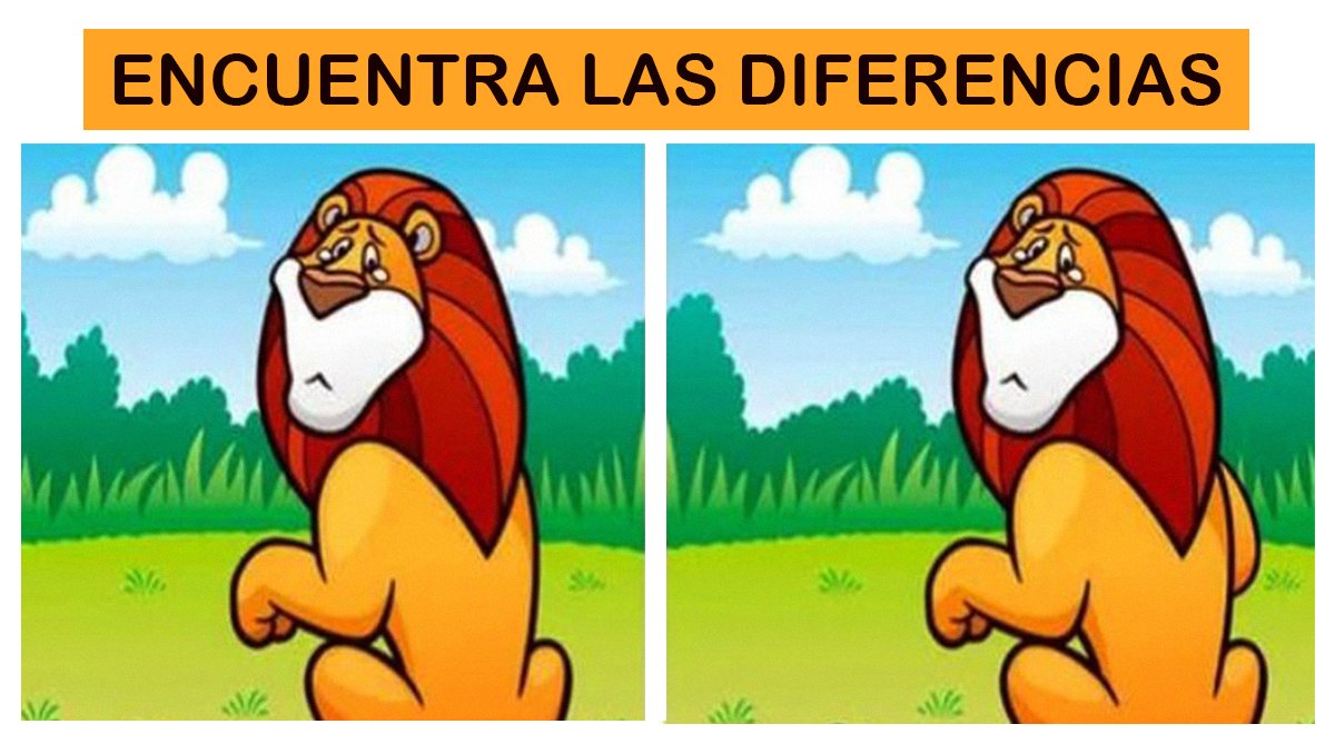 Solo un GENIO puede ver las 5 diferencias en los leones: resuelve el reto en segundos