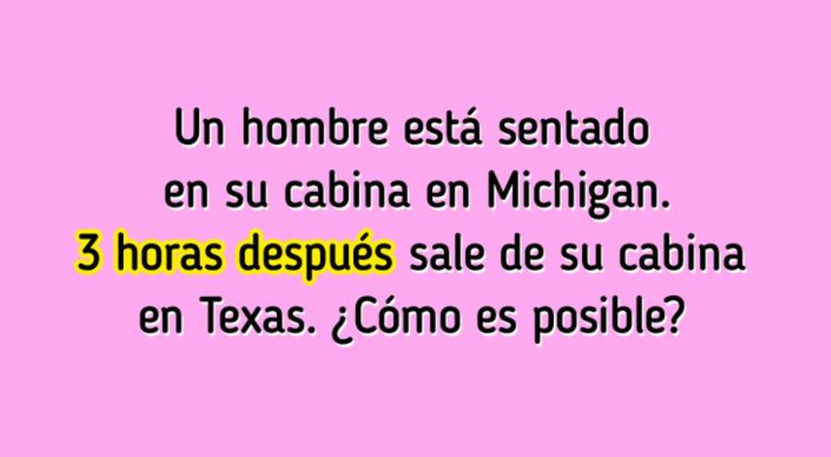 ¿Cómo se trasladó tan rápido? Solo un VERDADERO GENIO lo resuelve en 6 segundos