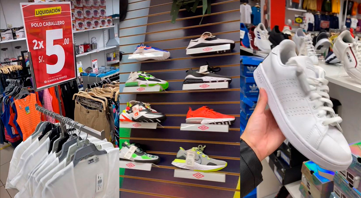 Supermercado en San Borja remata zapatillas y ropa de marca y usuarios reaccionan: 