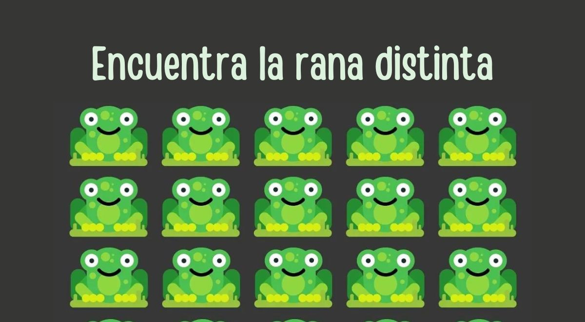 Cu L Es La Rana Distinta Tienes Segundos Para Dar La Respuesta De