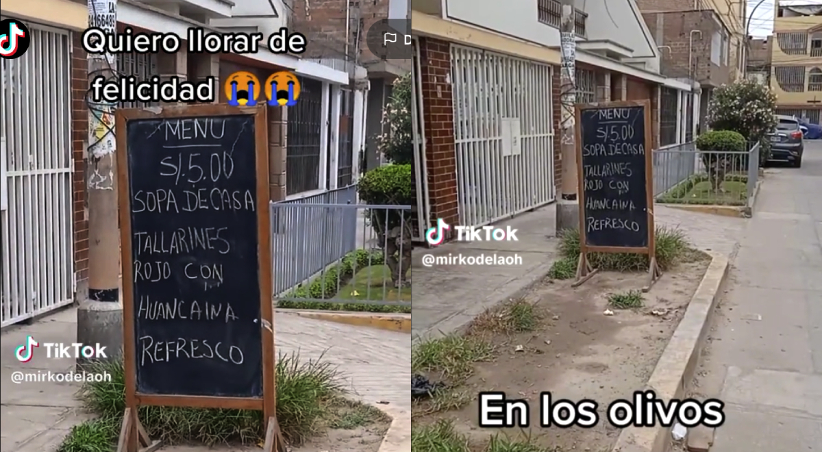 Menú en Los Olivos a 5 soles arrasa en TikTok: incluye entrada y refresco