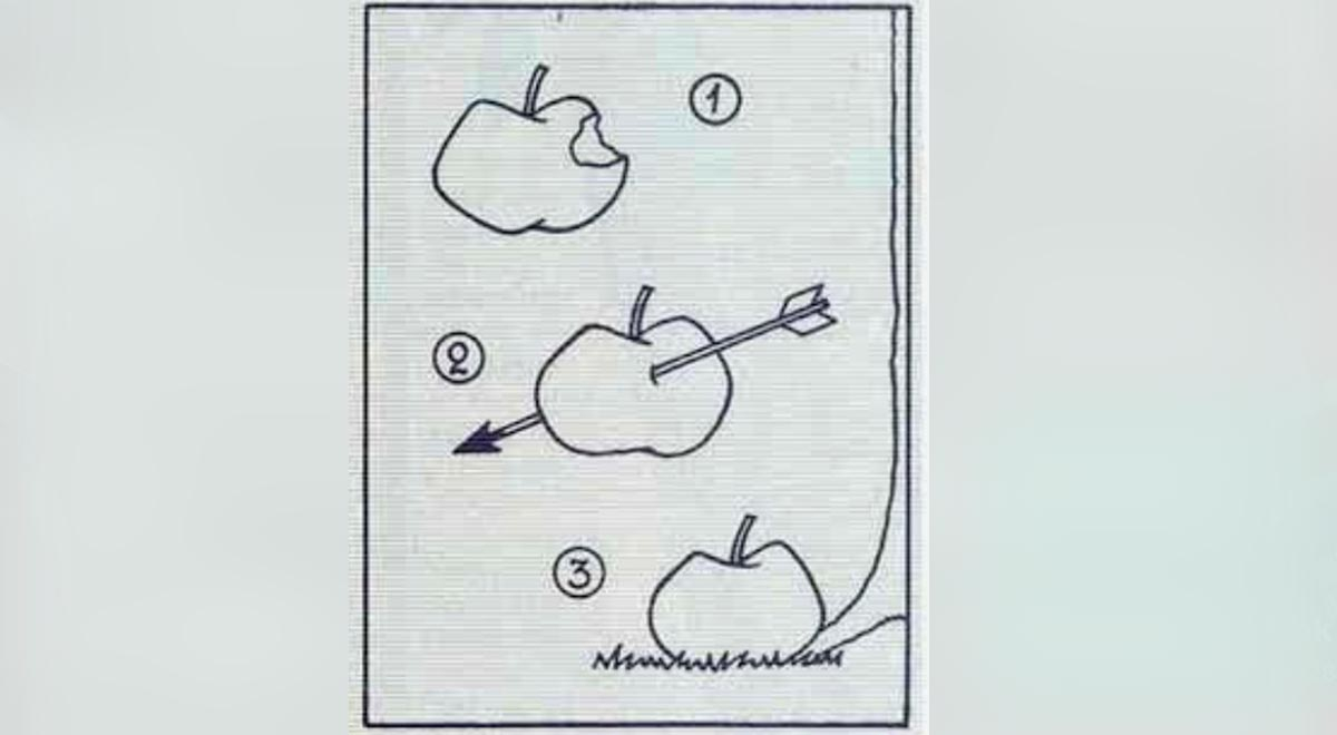 Acertijo para sabios: ¿cuáles son los tres personajes que relacionas con estas manzanas?