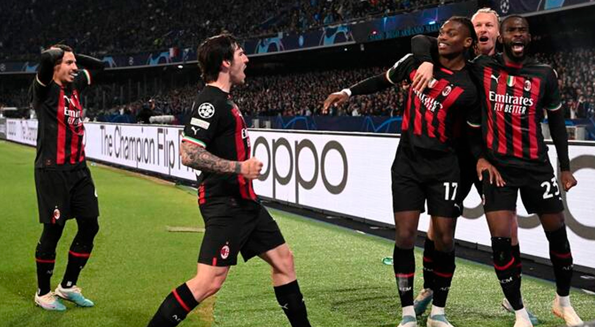 Milan empató 1-1 con Napoli y clasificó a la semifinal de la Champions League