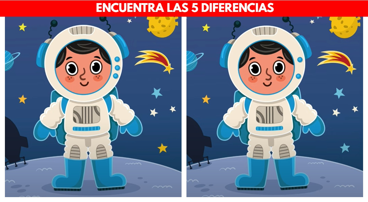 Can you see the 5 differences? Only an EXTRAORDINARY eye beats this challenge in 7 seconds.