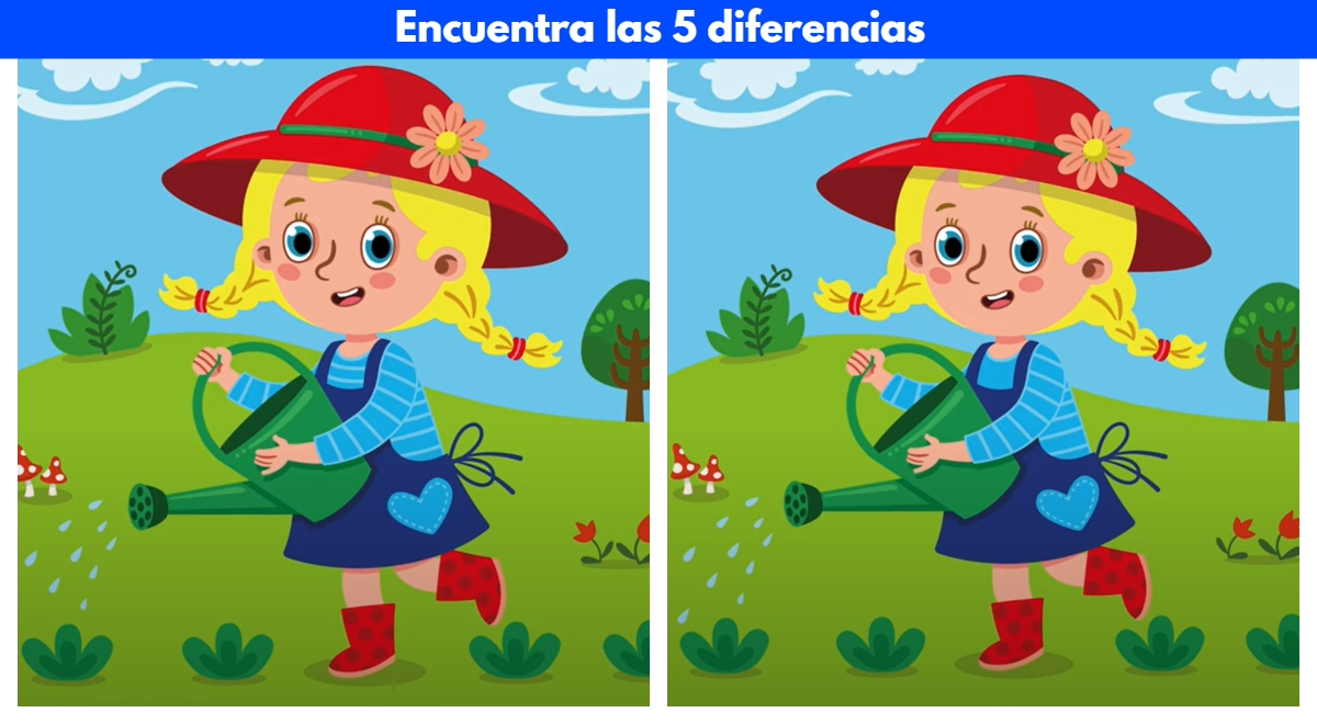 Solo un verdadero GENIO ubica las 5 diferencias en tiempo récord en este reto visual