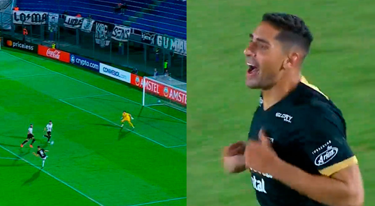 Pablo Sabbag scored a great goal for Alianza Lima's 2-0 after a pass from Aldair Rodríguez.