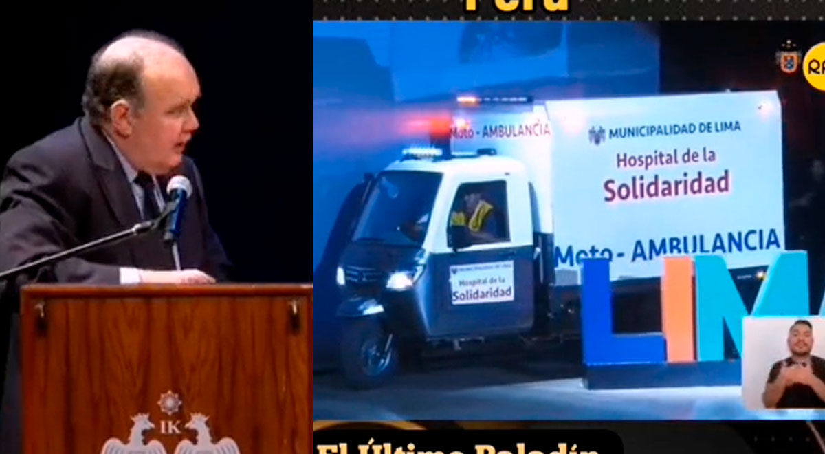 Rafael López Aliaga presenta primera moto ambulancia para los cerros de Lima