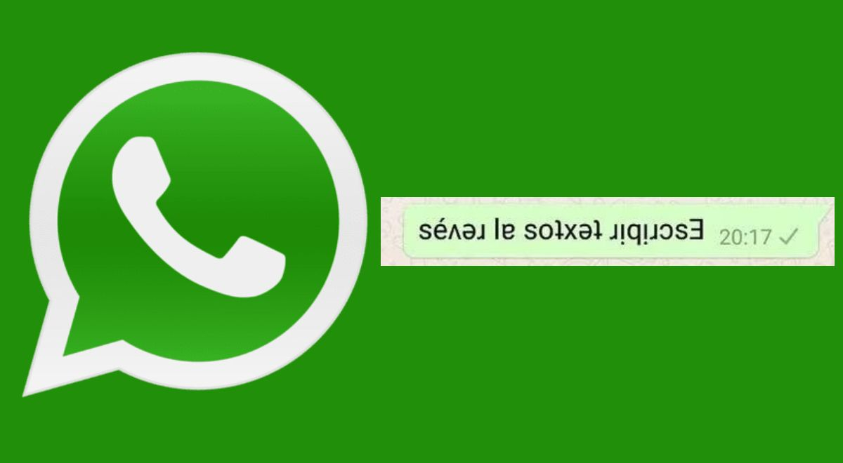 WhatsApp: Conoce este sencillo truco para enviar mensajes con letras en reversa